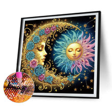 Load image into Gallery viewer, 4 Pcs Diamond Painting - Partial Special Shaped - Flowers And Stars And Moon (30*30CM)