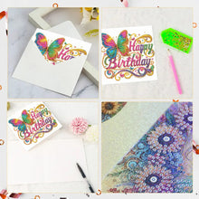 Load image into Gallery viewer, 6PCS Birthday DIY Diamond Art Greeting Cards Congratulations Cards & Gifts