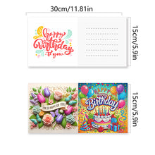 Load image into Gallery viewer, 6PCS Birthday DIY Diamond Art Greeting Cards Congratulations Cards & Gifts