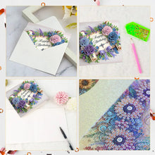 Load image into Gallery viewer, 6PCS Birthday DIY Diamond Art Greeting Cards Congratulations Cards & Gifts