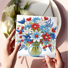 Load image into Gallery viewer, 6PCS Flowers DIY Diamond Art Greeting Cards Congratulations Cards & Gifts