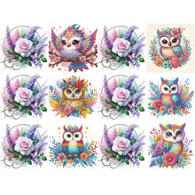 Load image into Gallery viewer, 6PCS Owl DIY Diamond Art Greeting Cards Congratulations Cards & Gifts for Friend
