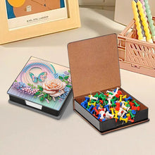 Load image into Gallery viewer, Animals Leather Diamond Art Note Box with 160 Sheets of Paper for DIY Art Craft