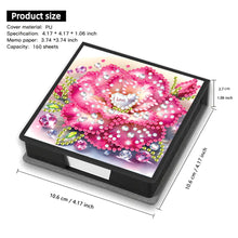 Load image into Gallery viewer, Animals Leather Diamond Art Note Box with 160 Sheets of Paper for DIY Art Craft