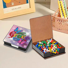 Load image into Gallery viewer, Animals Leather Diamond Art Note Box with 160 Sheets of Paper for DIY Art Craft