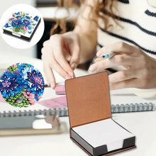 Load image into Gallery viewer, Animals Leather Diamond Art Note Box with 160 Sheets of Paper for DIY Art Craft