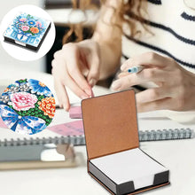 Load image into Gallery viewer, Animals Leather Diamond Art Note Box with 160 Sheets of Paper for DIY Art Craft