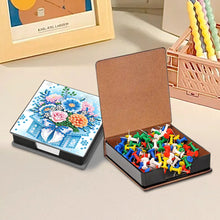 Load image into Gallery viewer, Animals Leather Diamond Art Note Box with 160 Sheets of Paper for DIY Art Craft
