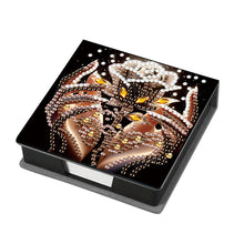 Load image into Gallery viewer, Animals Leather Diamond Art Note Box with 160 Sheets of Paper for DIY Art Craft