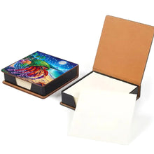 Load image into Gallery viewer, Animals Leather Diamond Art Note Box with 160 Sheets of Paper for DIY Art Craft