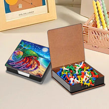 Load image into Gallery viewer, Animals Leather Diamond Art Note Box with 160 Sheets of Paper for DIY Art Craft