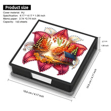 Load image into Gallery viewer, Animals Leather Diamond Art Note Box with 160 Sheets of Paper for DIY Art Craft