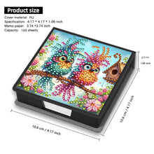 Load image into Gallery viewer, Animals Leather Diamond Art Note Box with 160 Sheets of Paper for DIY Art Craft