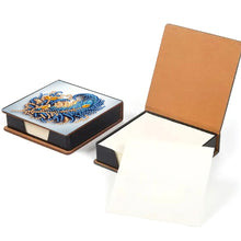 Load image into Gallery viewer, Animals Leather Diamond Art Note Box with 160 Sheets of Paper for DIY Art Craft