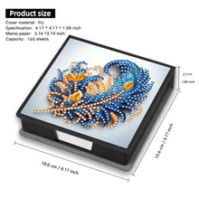 Load image into Gallery viewer, Animals Leather Diamond Art Note Box with 160 Sheets of Paper for DIY Art Craft