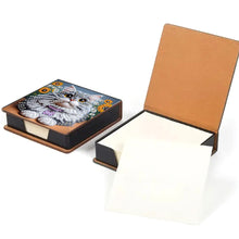 Load image into Gallery viewer, Animals Leather Diamond Art Note Box with 160 Sheets of Paper for DIY Art Craft