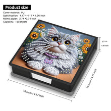 Load image into Gallery viewer, Animals Leather Diamond Art Note Box with 160 Sheets of Paper for DIY Art Craft
