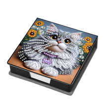 Load image into Gallery viewer, Animals Leather Diamond Art Note Box with 160 Sheets of Paper for DIY Art Craft