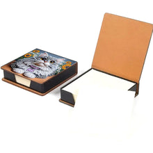 Load image into Gallery viewer, Animals Leather Diamond Art Note Box with 160 Sheets of Paper for DIY Art Craft