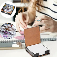 Load image into Gallery viewer, Animals Leather Diamond Art Note Box with 160 Sheets of Paper for DIY Art Craft