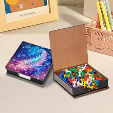 Load image into Gallery viewer, Animals Leather Diamond Art Note Box with 160 Sheets of Paper for DIY Art Craft