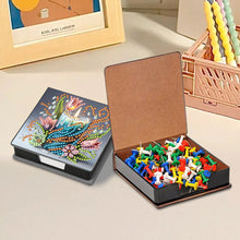 Load image into Gallery viewer, Animals Leather Diamond Art Note Box with 160 Sheets of Paper for DIY Art Craft