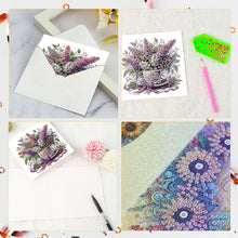 Load image into Gallery viewer, 6Pcs Bouquet DIY Diamond Painting Card Diamond Drawing Card for Adults Beginners