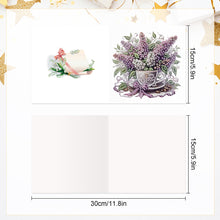 Load image into Gallery viewer, 6Pcs Bouquet DIY Diamond Painting Card Diamond Drawing Card for Adults Beginners