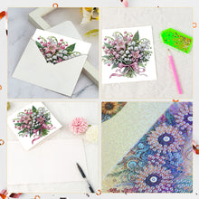 Load image into Gallery viewer, 6Pcs Bouquet DIY Diamond Painting Card Diamond Drawing Card for Adults Beginners