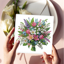 Load image into Gallery viewer, 6Pcs Bouquet DIY Diamond Painting Card Diamond Drawing Card for Adults Beginners