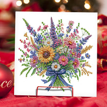 Load image into Gallery viewer, 6Pcs Bouquet DIY Diamond Painting Card Diamond Drawing Card for Adults Beginners