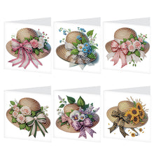 Load image into Gallery viewer, 6Pcs Bouquet DIY Diamond Painting Card Diamond Drawing Card for Adults Beginners