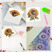 Load image into Gallery viewer, 6Pcs Bouquet DIY Diamond Painting Card Diamond Drawing Card for Adults Beginners