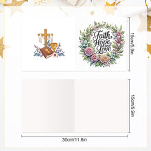 Load image into Gallery viewer, 6Pcs Bouquet DIY Diamond Painting Card Diamond Drawing Card for Adults Beginners