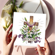 Load image into Gallery viewer, 6Pcs Bouquet DIY Diamond Painting Card Diamond Drawing Card for Adults Beginners