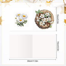 Load image into Gallery viewer, 6Pcs Bouquet DIY Diamond Painting Card Diamond Drawing Card for Adults Beginners