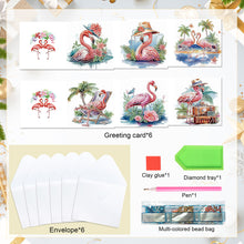 Load image into Gallery viewer, 6Pcs Bouquet DIY Diamond Painting Card Diamond Drawing Card for Adults Beginners