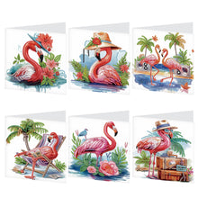 Load image into Gallery viewer, 6Pcs Bouquet DIY Diamond Painting Card Diamond Drawing Card for Adults Beginners