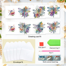Load image into Gallery viewer, 6Pcs Bouquet DIY Diamond Painting Card Diamond Drawing Card for Adults Beginners