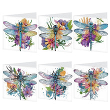 Load image into Gallery viewer, 6Pcs Bouquet DIY Diamond Painting Card Diamond Drawing Card for Adults Beginners