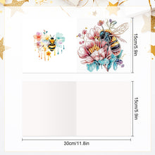 Load image into Gallery viewer, 6Pcs Bouquet DIY Diamond Painting Card Diamond Drawing Card for Adults Beginners