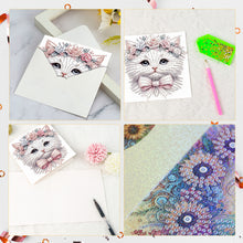 Load image into Gallery viewer, 6Pcs Bouquet DIY Diamond Painting Card Diamond Drawing Card for Adults Beginners