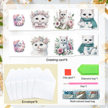 Load image into Gallery viewer, 6Pcs Bouquet DIY Diamond Painting Card Diamond Drawing Card for Adults Beginners