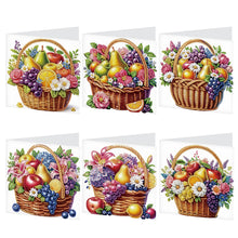 Load image into Gallery viewer, 6Pcs Bouquet DIY Diamond Painting Card Diamond Drawing Card for Adults Beginners