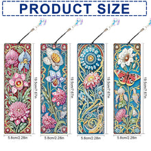 Load image into Gallery viewer, 4Pcs Special Shape Dragonfly DIY Bookmarks Diamond Painting Kits for Book Lovers