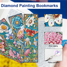 Load image into Gallery viewer, 4Pcs Special Shape Dragonfly DIY Bookmarks Diamond Painting Kits for Book Lovers