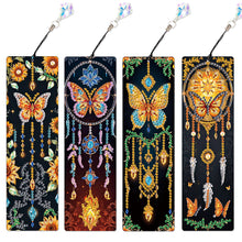 Load image into Gallery viewer, 4Pcs Special Shape Dragonfly DIY Bookmarks Diamond Painting Kits for Book Lovers