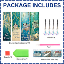 Load image into Gallery viewer, 4Pcs Special Shape Dragonfly DIY Bookmarks Diamond Painting Kits for Book Lovers