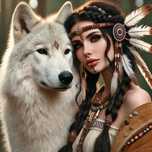 Load image into Gallery viewer, Diamond Painting - Full Round - Beauty And Animals (40*40CM)