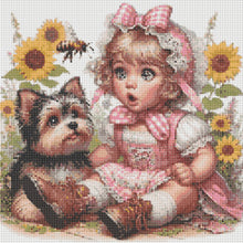 Load image into Gallery viewer, Diamond Painting - Full Round - Cute Children (40*40CM)